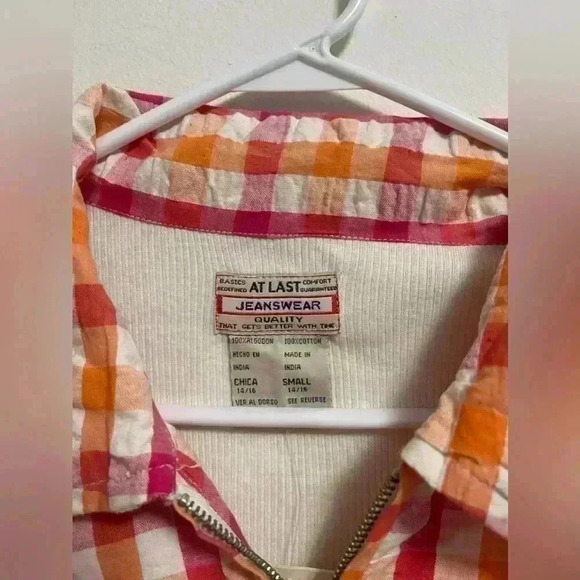 VINTAGE NWT - FASHION BUG - AT LAST JEANSWEAR - Women’s Zipper Blouse - Plus S - Picture 2 of 7
